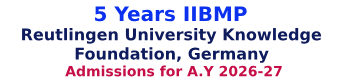 5 Years IIBMP Reutlingen University, Germany-JNTUH NOTIFICATION 2026-27